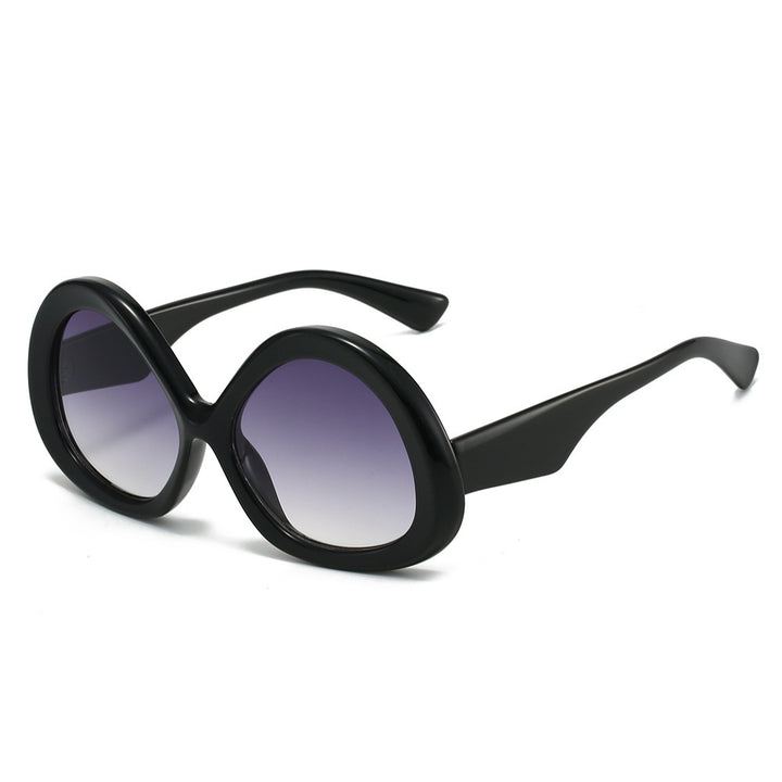 Oversized Retro-inspirierte Schmetterlingssonnenbrille Karnz