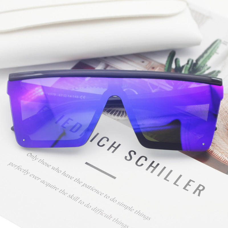 Damen Sportliche Sonnenbrille im trendigen Shield-Design Karnz