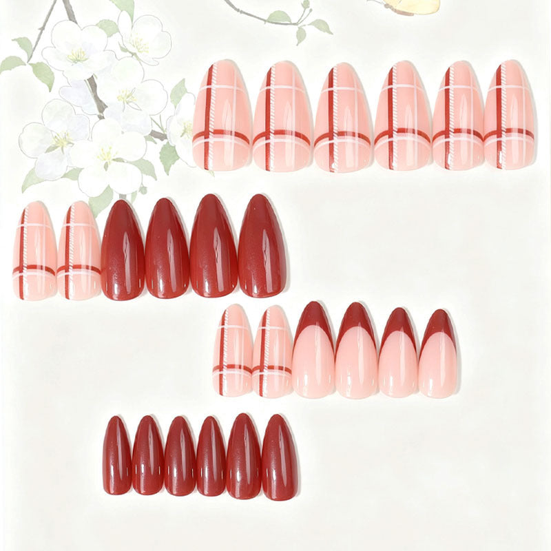 Elegante Glänzende Nagelspitzen Set Karnz