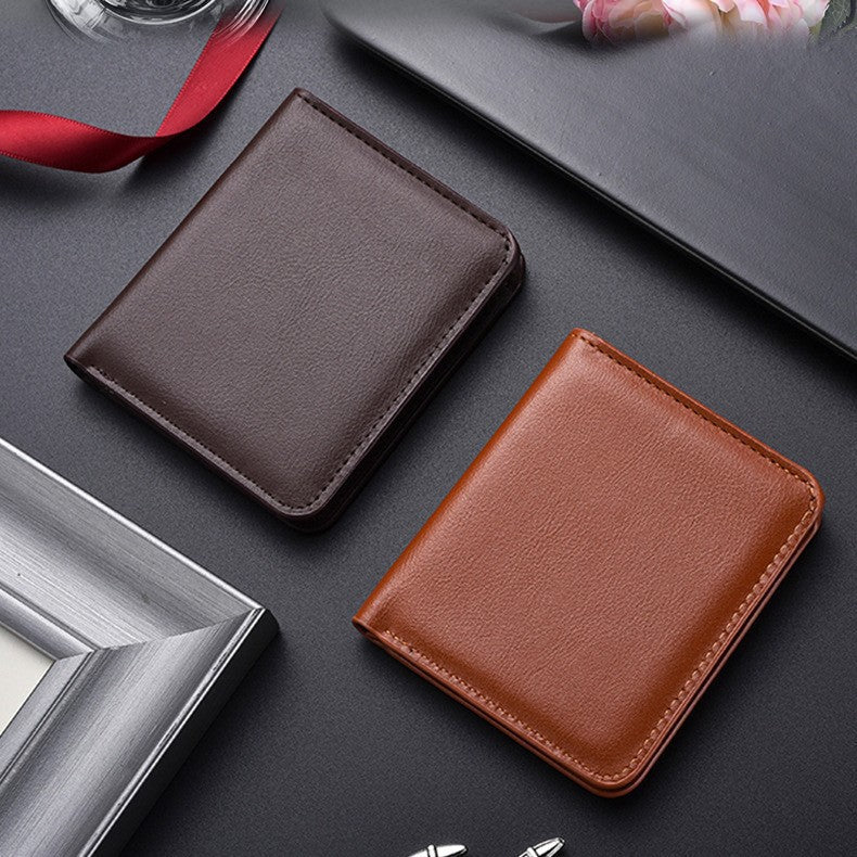 Slim Leder Bi-Fold Geldbörse Karnz