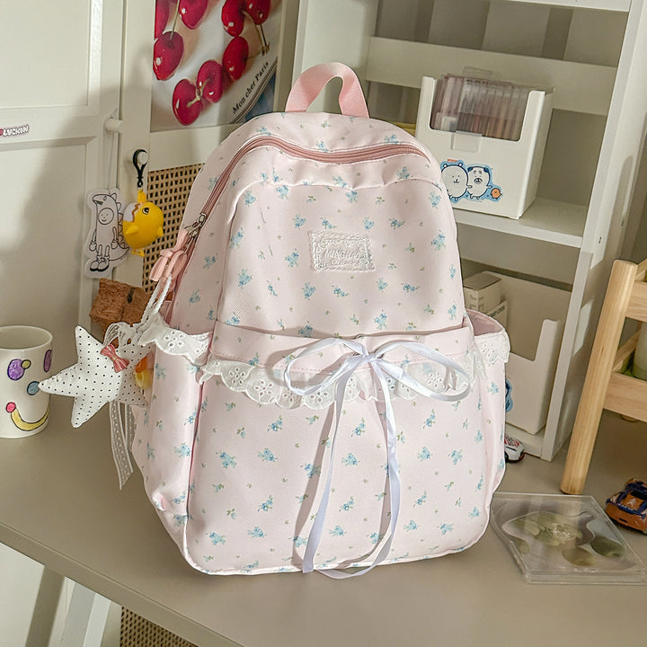 Verspielt Floral Verziert Schulrucksack Karnz