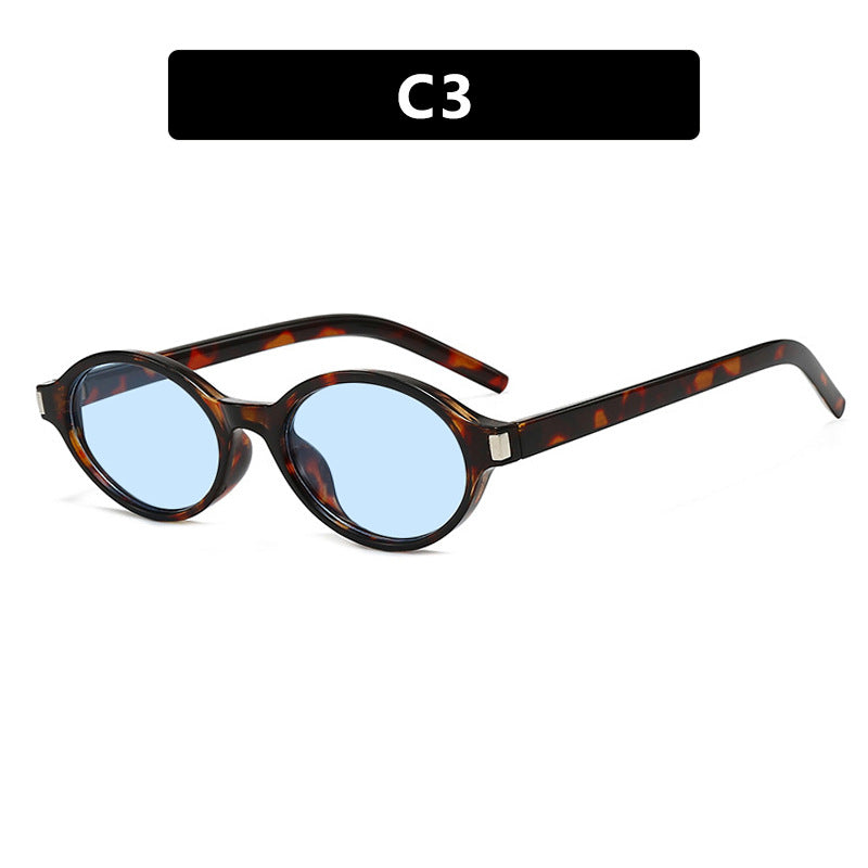 Damen elegante runde Sonnenbrille mit modernem Rahmen Karnz