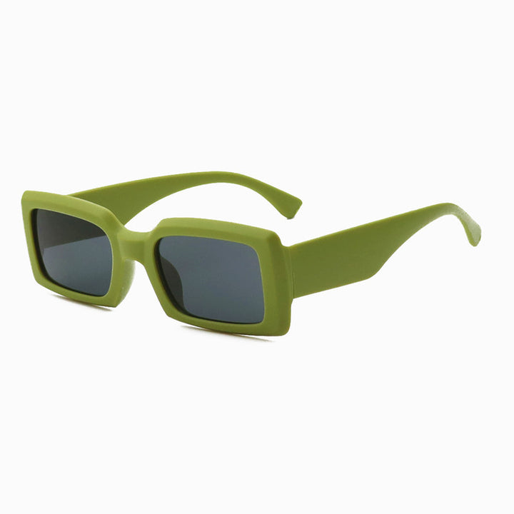 Zeitgenössische Matte Quadratische Sonnenbrille Karnz