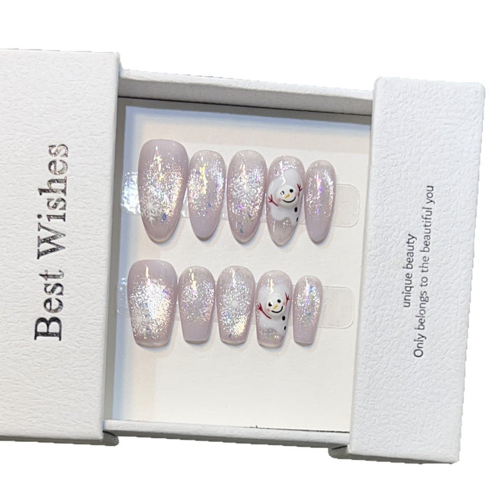Festliches saisonales Press-On Nagelkunstset