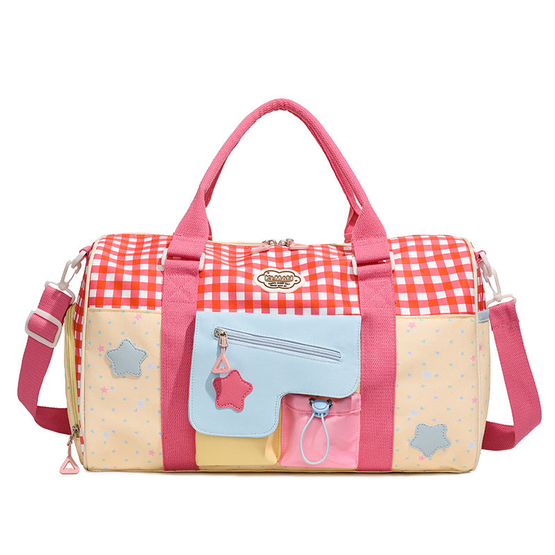 Verspielt gemusterte Tragetasche Duffle Bag Karnz