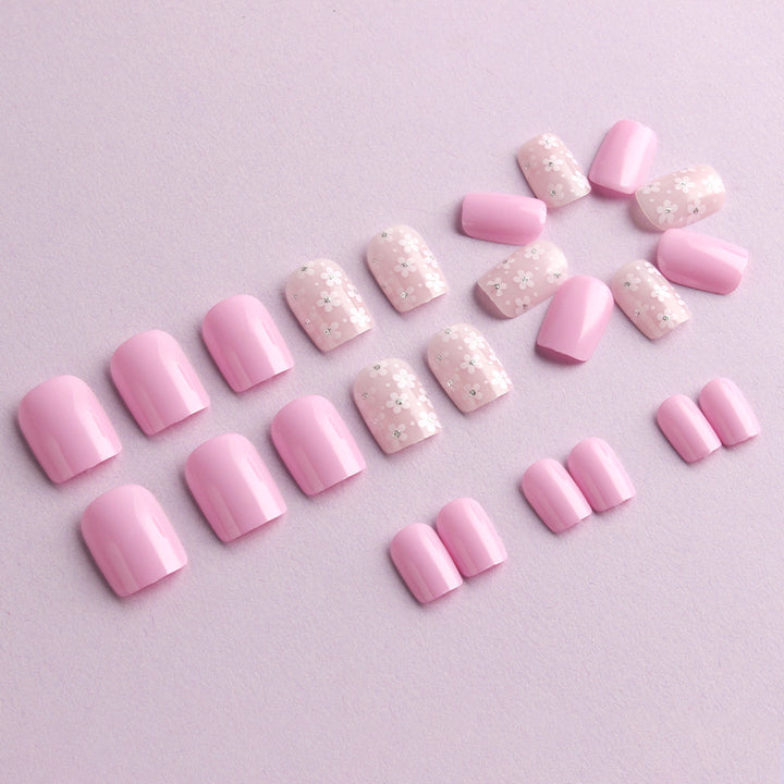Floral Themen Press-On Nagelkunst Set Karnz