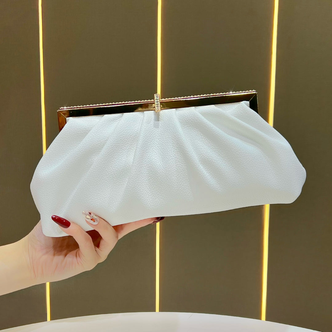 Faltete Texturierte Abend Clutch