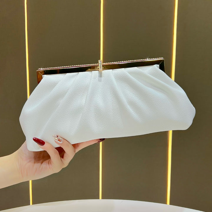 Faltete Texturierte Abend Clutch