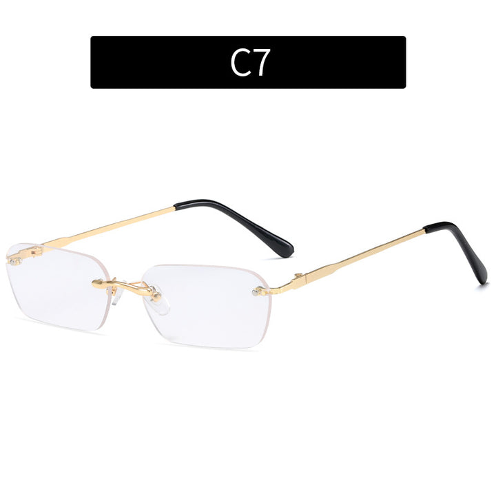 Premium geometrische Rahmensonnenbrille