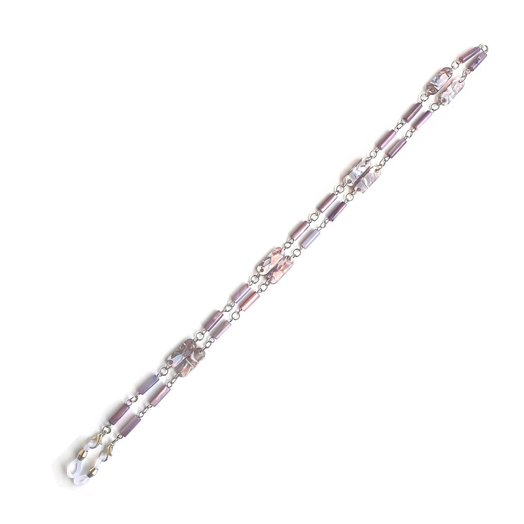Elegante Edelstein Brille Kette Karnz