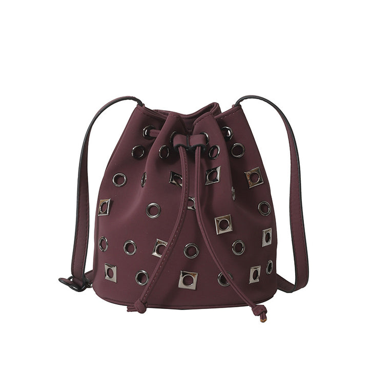 Stylische Zugband-Eimer-Tasche