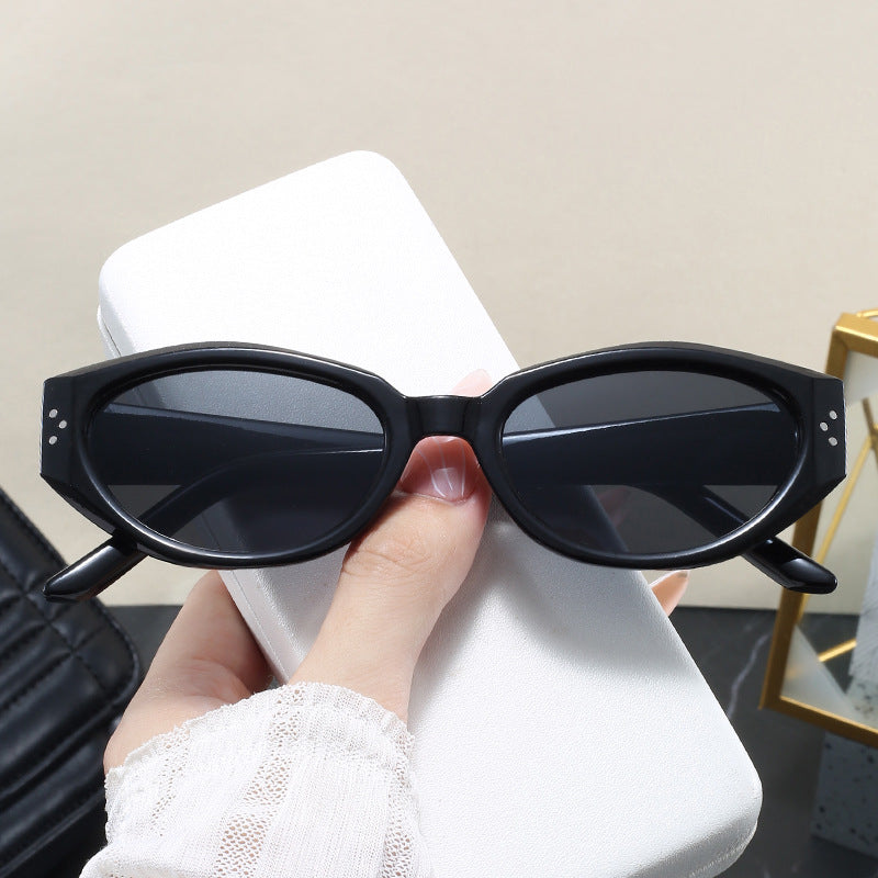 Damen modische Sonnenbrille mit animalischem Muster und stylishem Rahmen Karnz