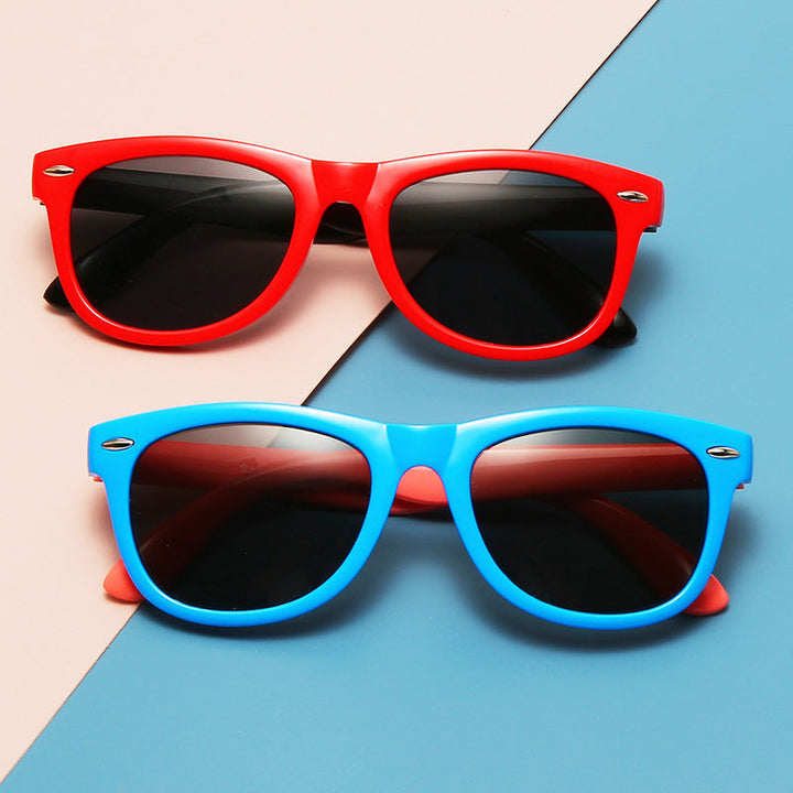 Karnz | Kinder Flex Sonnenbrille mit flexiblem und robustem Rahmen