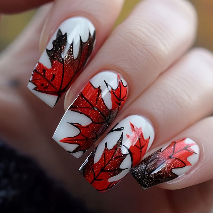 Kreatives Herbst Nageldesign Karnz