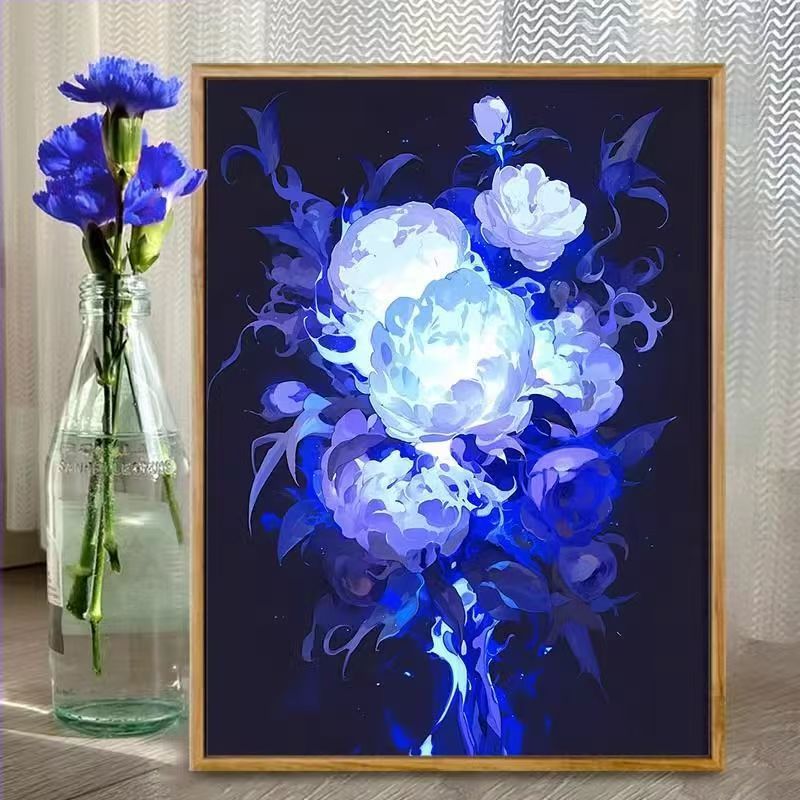 Florale Fantasie Illustrationskunstdruck Karnz
