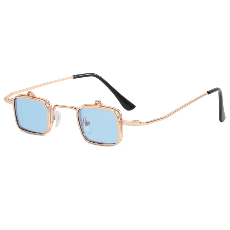 Damen Designer-Sonnenbrille mit quadratischem Metallrahmen Karnz