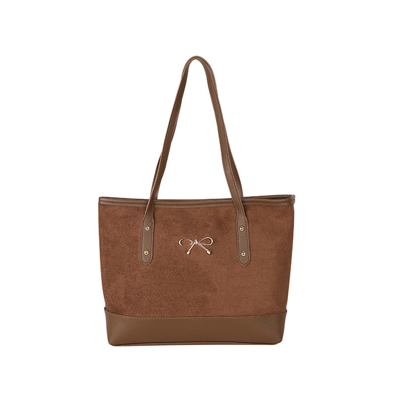 WoStylish Faux Suede Tote Bag Karnz