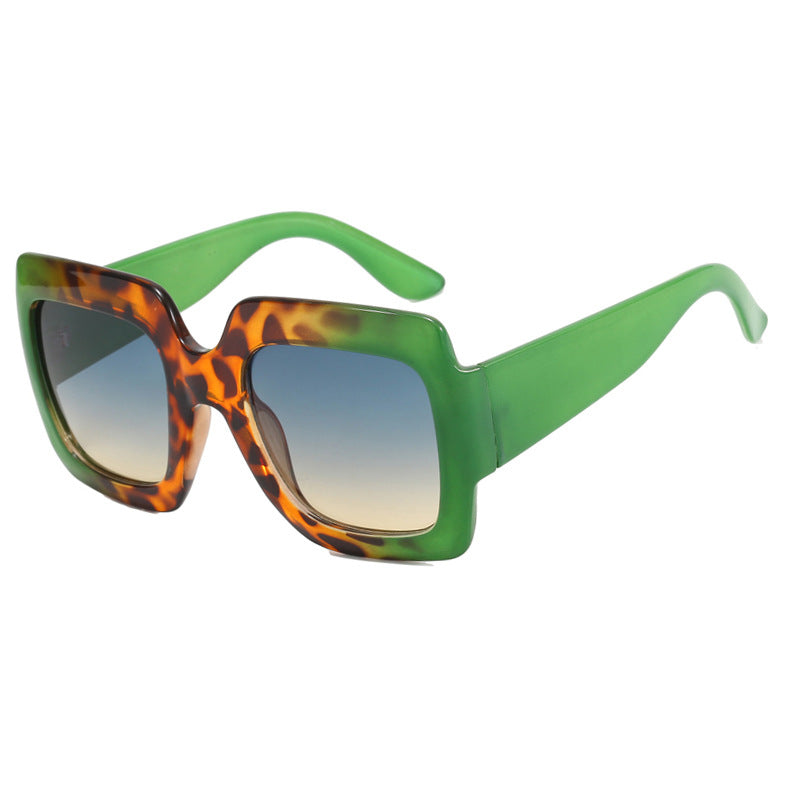 Damen oversized Sonnenbrille mit quadratischen Rahmen und UV-Schutz Karnz