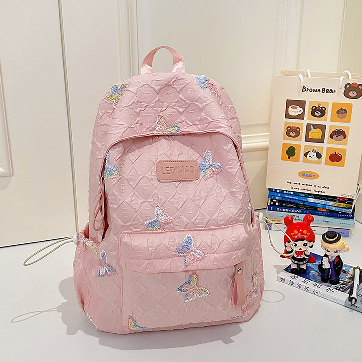Gepolsterter Rucksack mit Schmetterlingsmuster