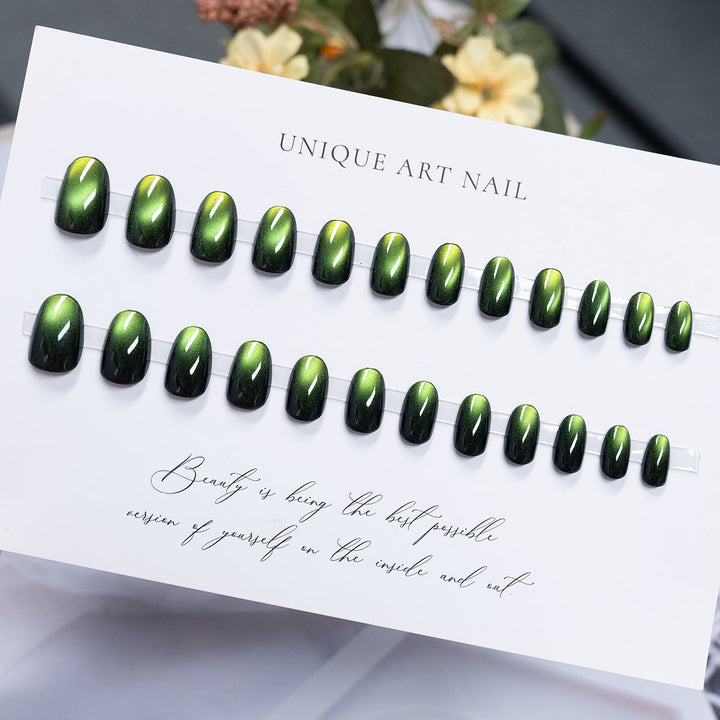 Glänzendes, langanhaltendes Press-On-Nagelset