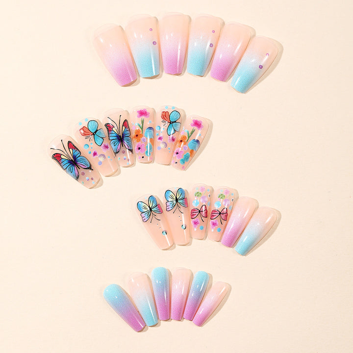 Künstlerisches Schmetterling Nageldekorationsset Karnz
