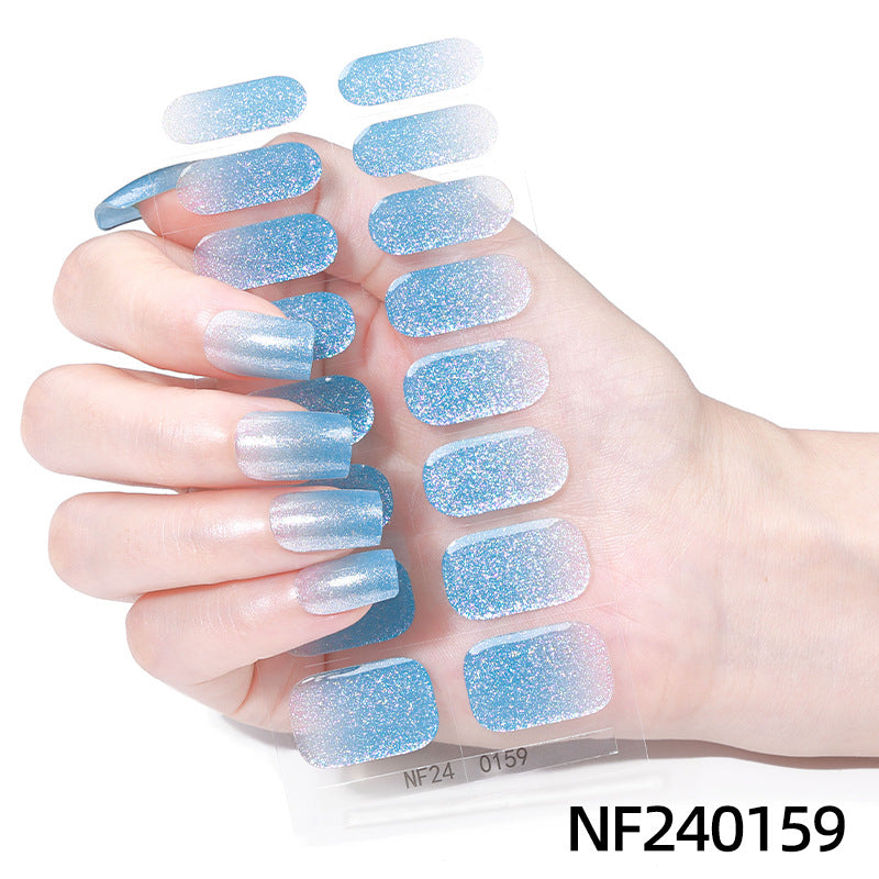 Elegante French Tip Nagelaufkleber