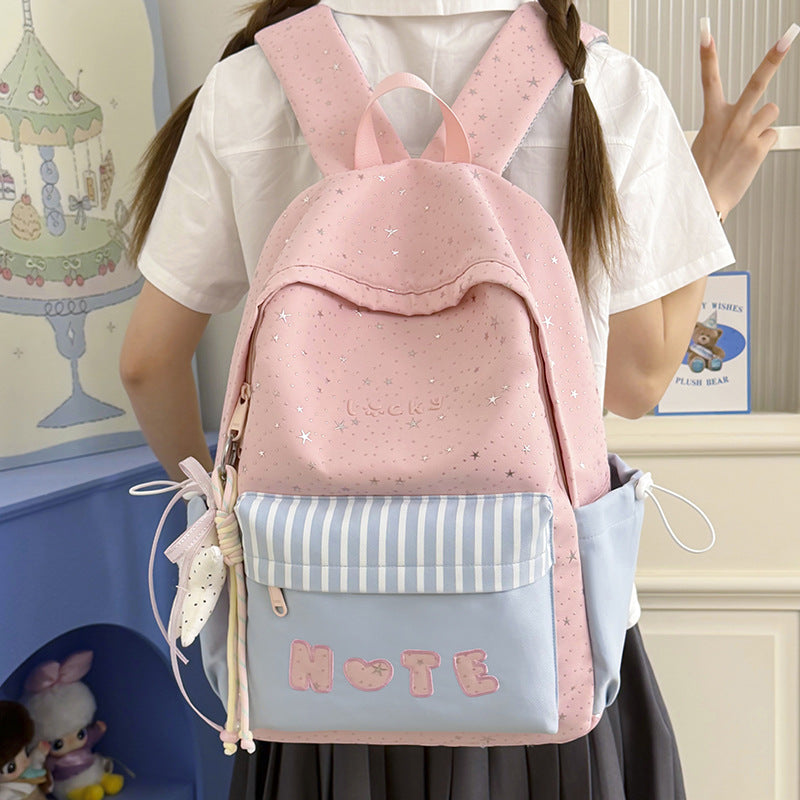 Niedlicher illustrierter Stern-beschmückter Rucksack Karnz
