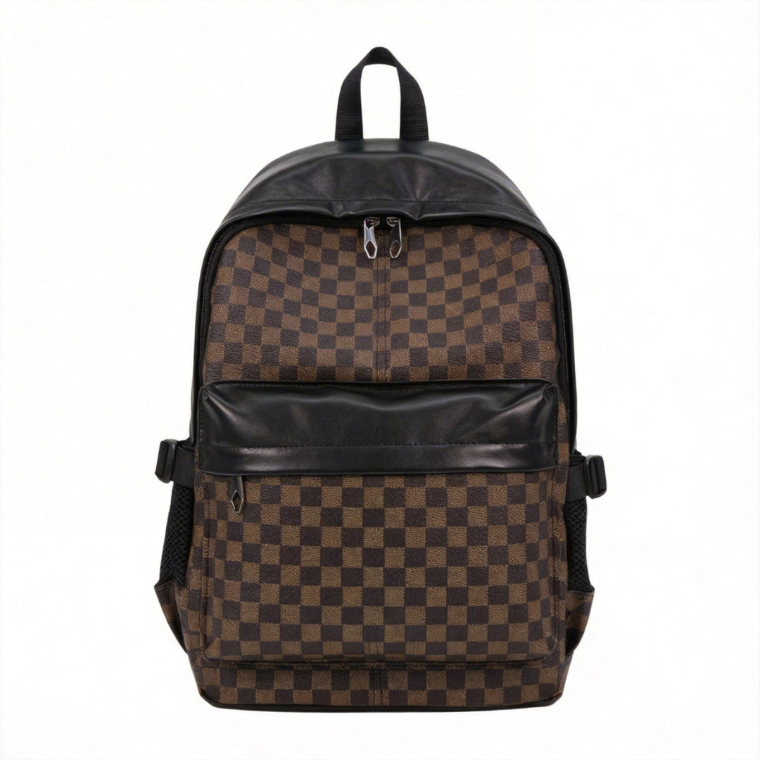 Trendiger Schachbrettmuster-Rucksack