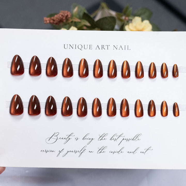 Glänzendes Press-On Nagelkunst Set