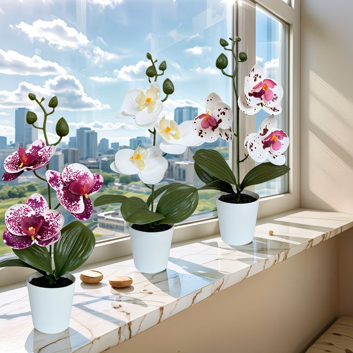 Realistische Künstliche Orchideenarrangement