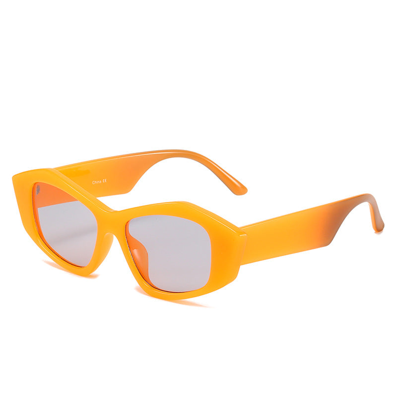 Damen geometrische Sonnenbrille mit einzigartigem, futuristischem Design Karnz