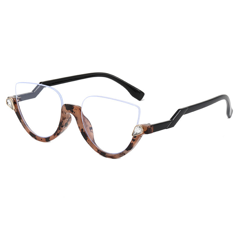 Damen Cat-Eye Sonnenbrille mit glamourösen Steinakzenten Karnz