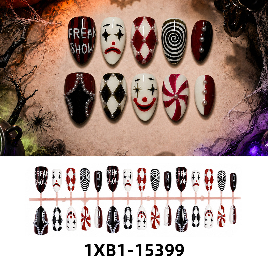 Kunstnagelset mit kreativen Halloween-Motiven Karnz