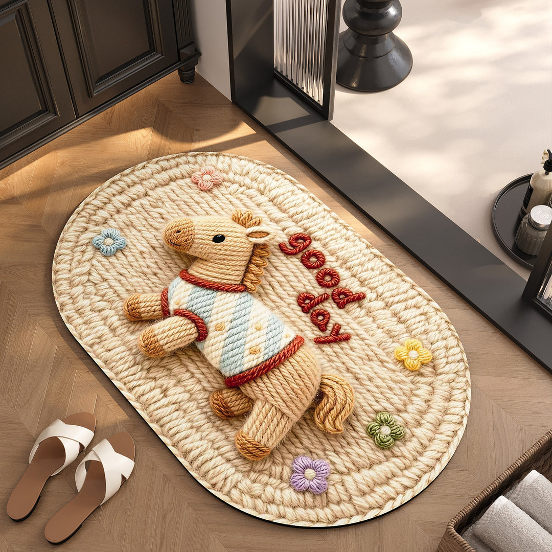 Verspielt Tiermotiv Teppich