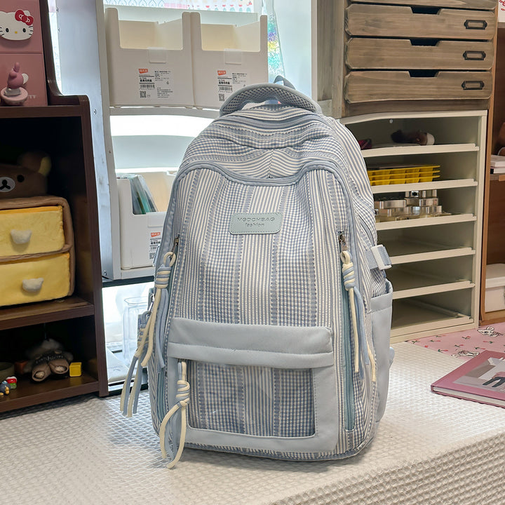 Multifunktionaler strukturierter Rucksack mit Seitentaschen Karnz