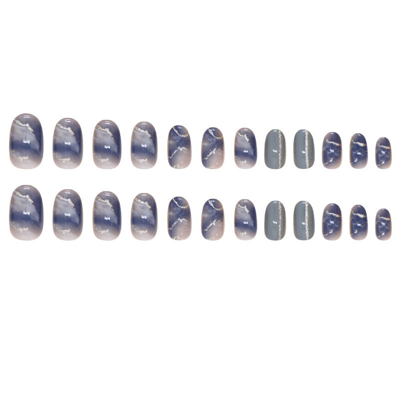 Premium Marmor Design Press-On Nagelspitzen Karnz