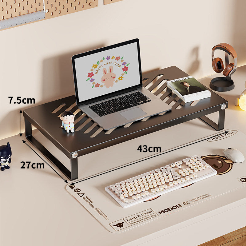 Belüfteter Aluminium-Laptop- und Monitorständer mit Kabelschlitzen