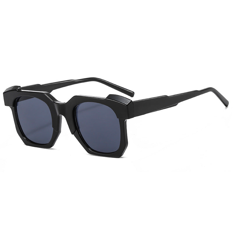 Damen modische Sonnenbrille im eckigen Design mit kontrastierenden Rahmen Karnz