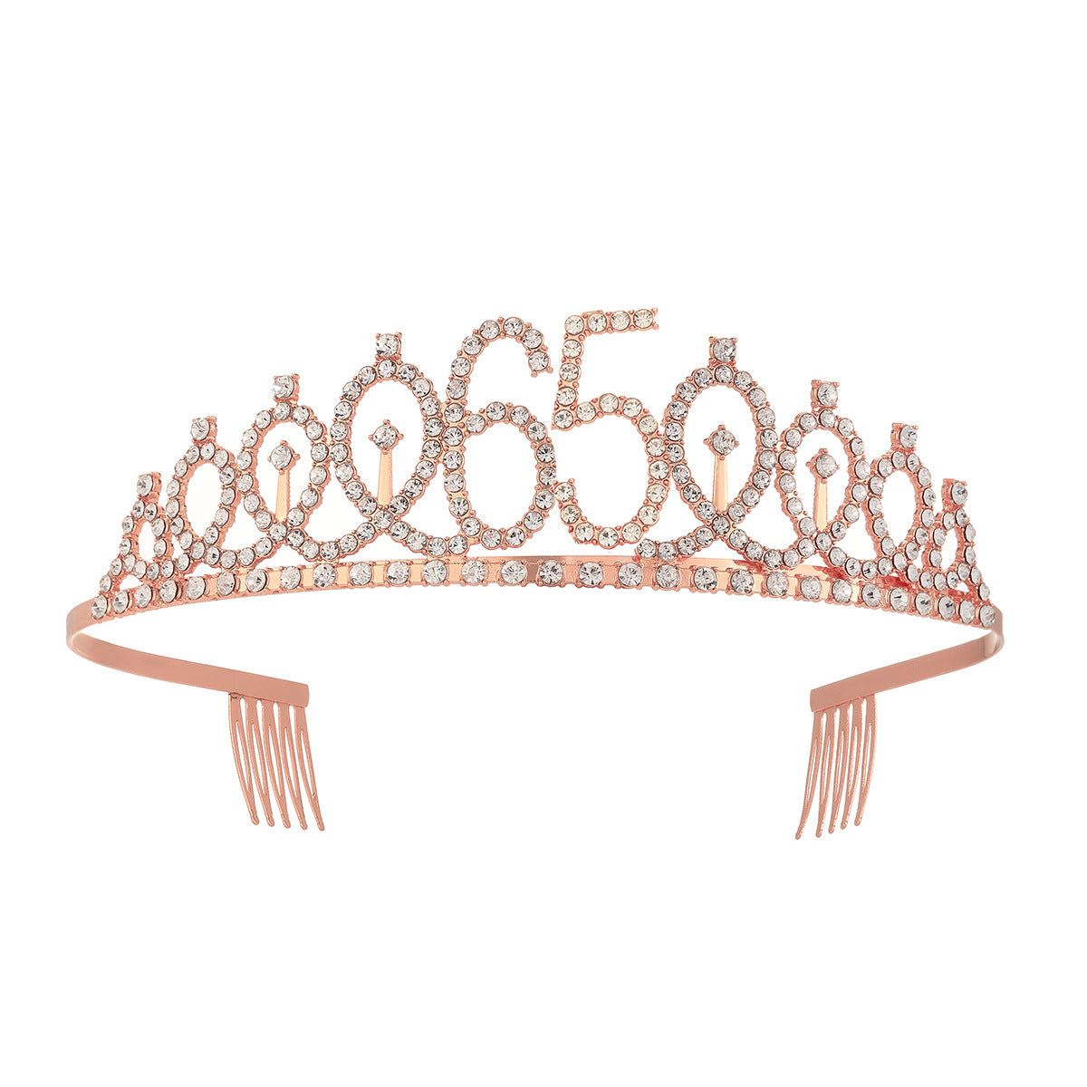 Damen Kristallverzierte Tiara mit elegantem Design Karnz