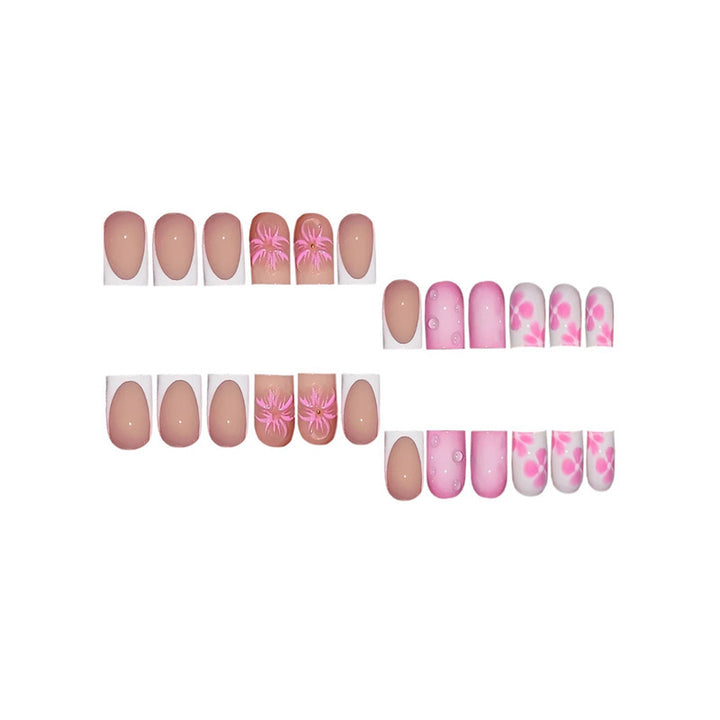 Floral Design Press-On Nail Art Extensions Karnz