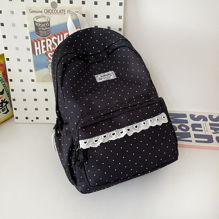 Süßer dekorativer gepunkteter Rucksack Karnz
