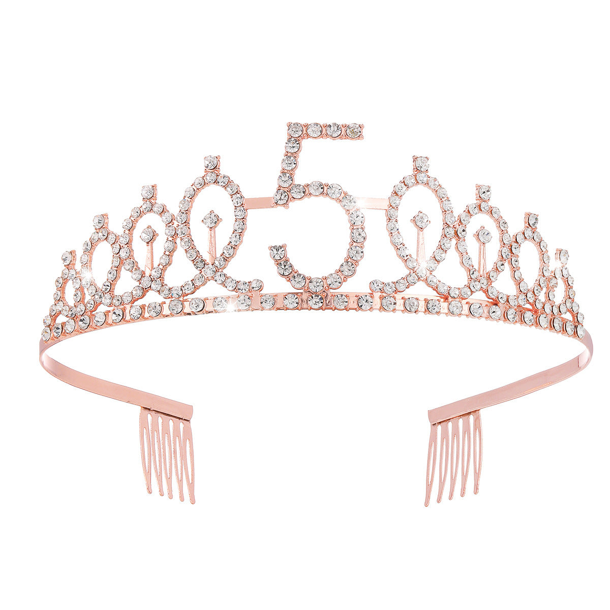 Damen Glitzernde Tiaras mit festlichem Geburtstagsbanner Karnz