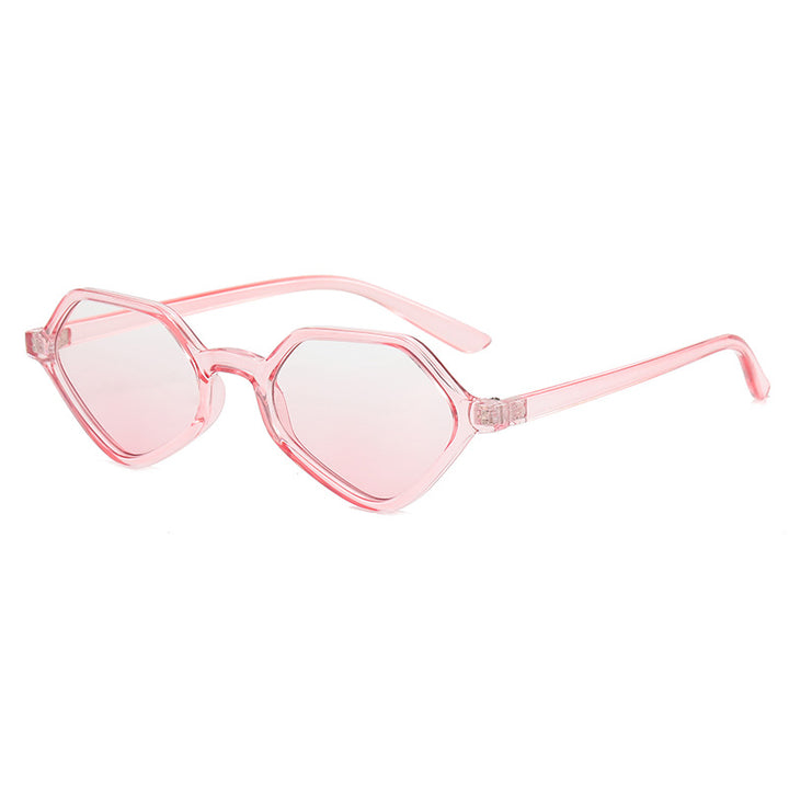 Damen Geometrische Design-Sonnenbrille mit verspiegelten Gläsern Karnz