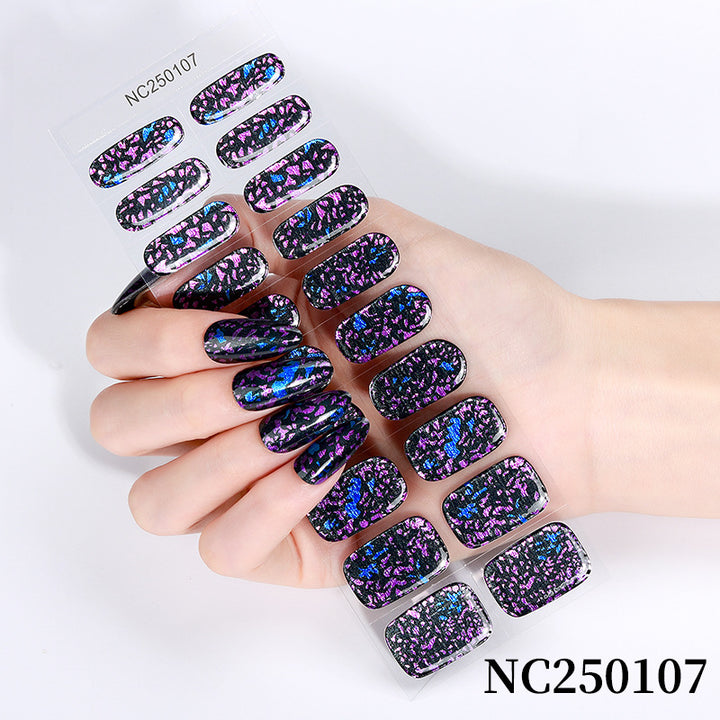 Glitzer-Gel-Nagel-Wraps