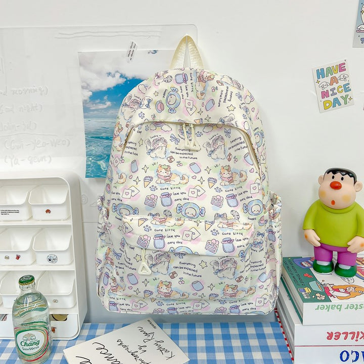 Niedlicher Cartoon Tierdruck Rucksack