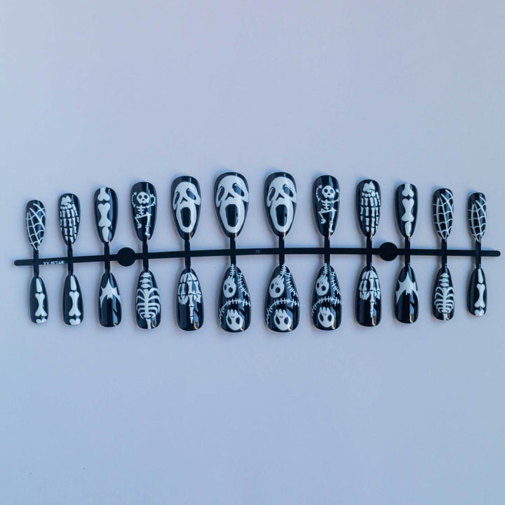 Festliches Halloween-Themen-Nagelkunst-Set
