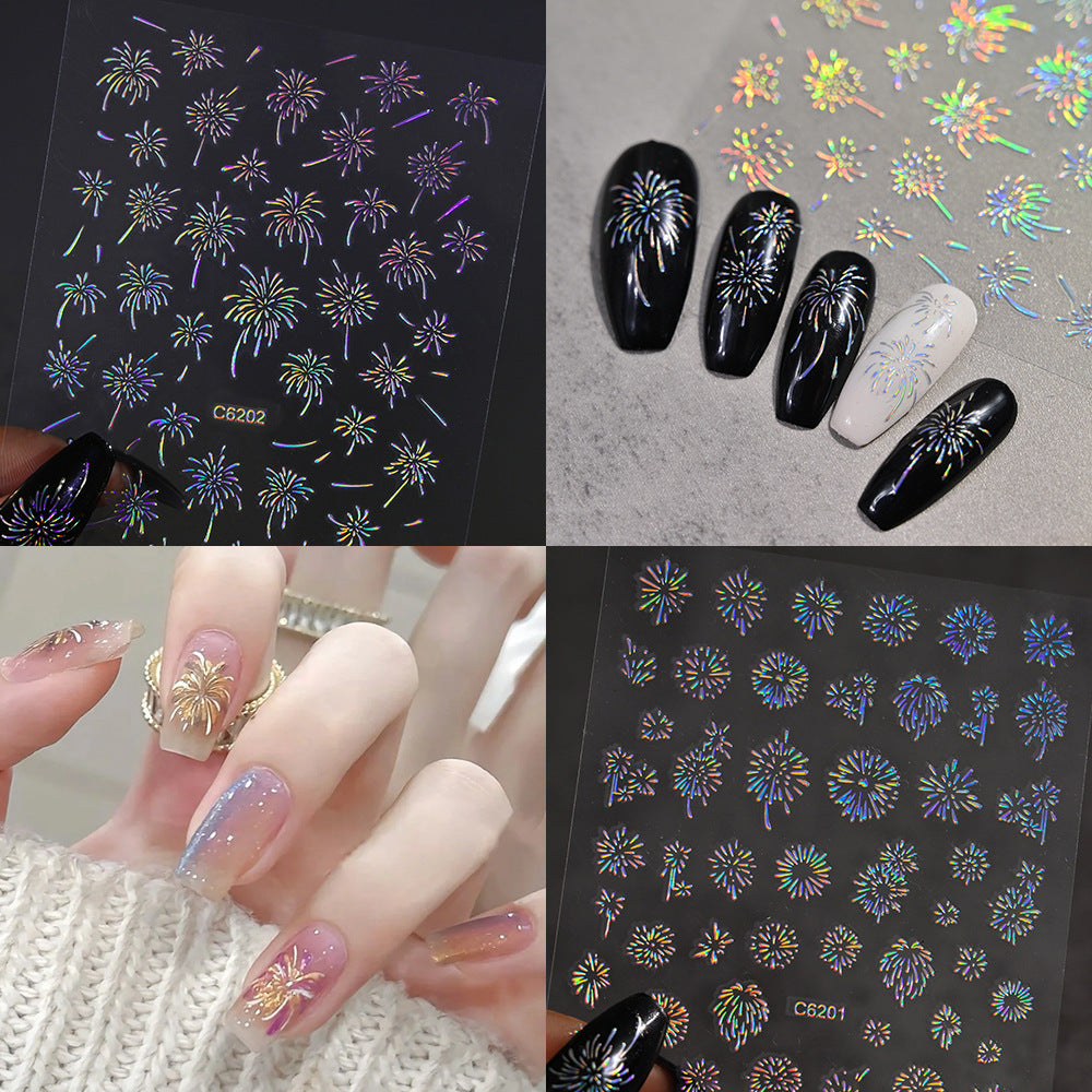 Dekorative Nagelkunst Aufkleber Set