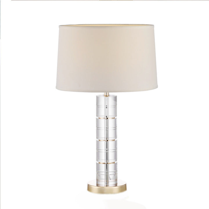Stylische dekorative Tischlampe mit Kristallbasis