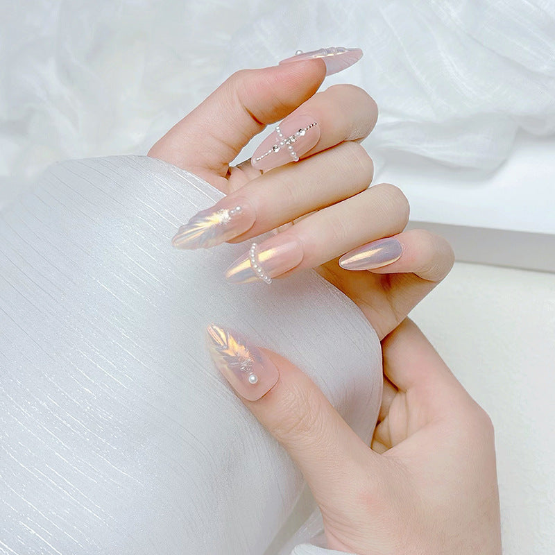 Premium French Tip Press-On Nails Karnz
