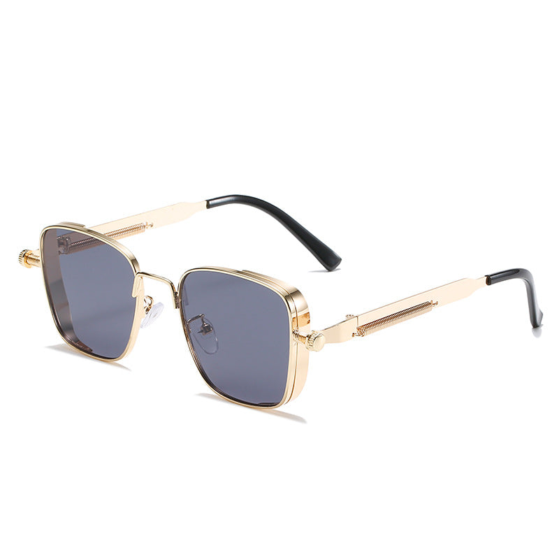 Damen modernistische Sonnenbrille im eleganten Metallrahmen Karnz